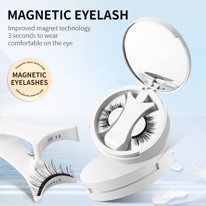 Premium Magnetic False Eyelashes with Integrated Storage & Applicator