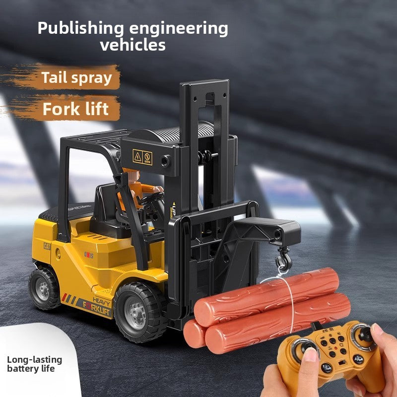 Forklift, crane, children's toys