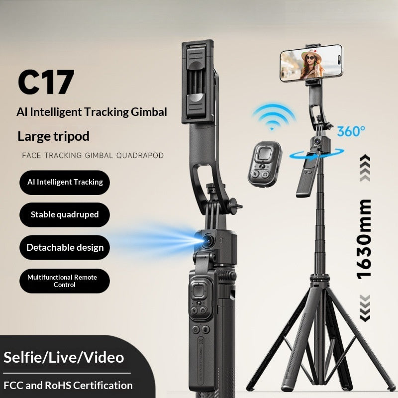 C17 Smartphone Selfie Stick Smart Stabilized Extendable Gimbal With Full Auto Mode