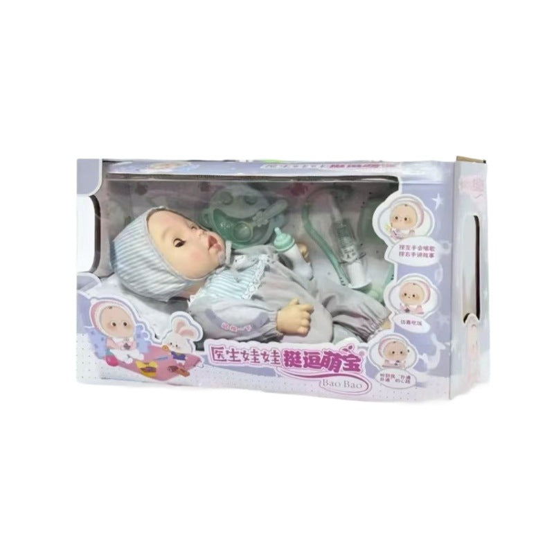 Soft Interactive Baby Doll with Sound and Accessories