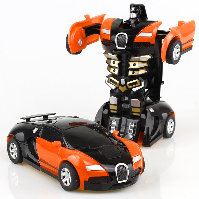 Children's transformable toy car model