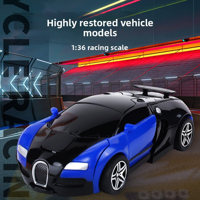 Children's deformation collision deformation car toy
