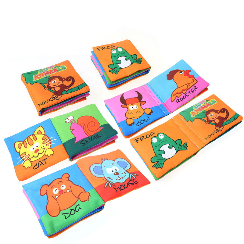 Baby Early Education Crinkle Cloth Book