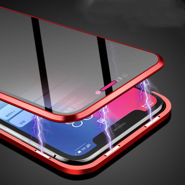 Magnetic Privacy Glass Case for iPhone