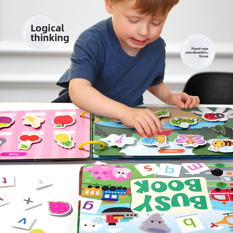 Childrens Educational Quiet Sticker Book