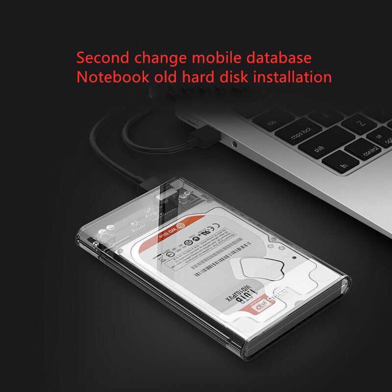 ORICO 2.5" Transparent USB 3.0 Hard Drive Enclosure
