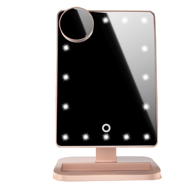 Premium LED Makeup Mirror with Bluetooth Speaker & 10X Magnification