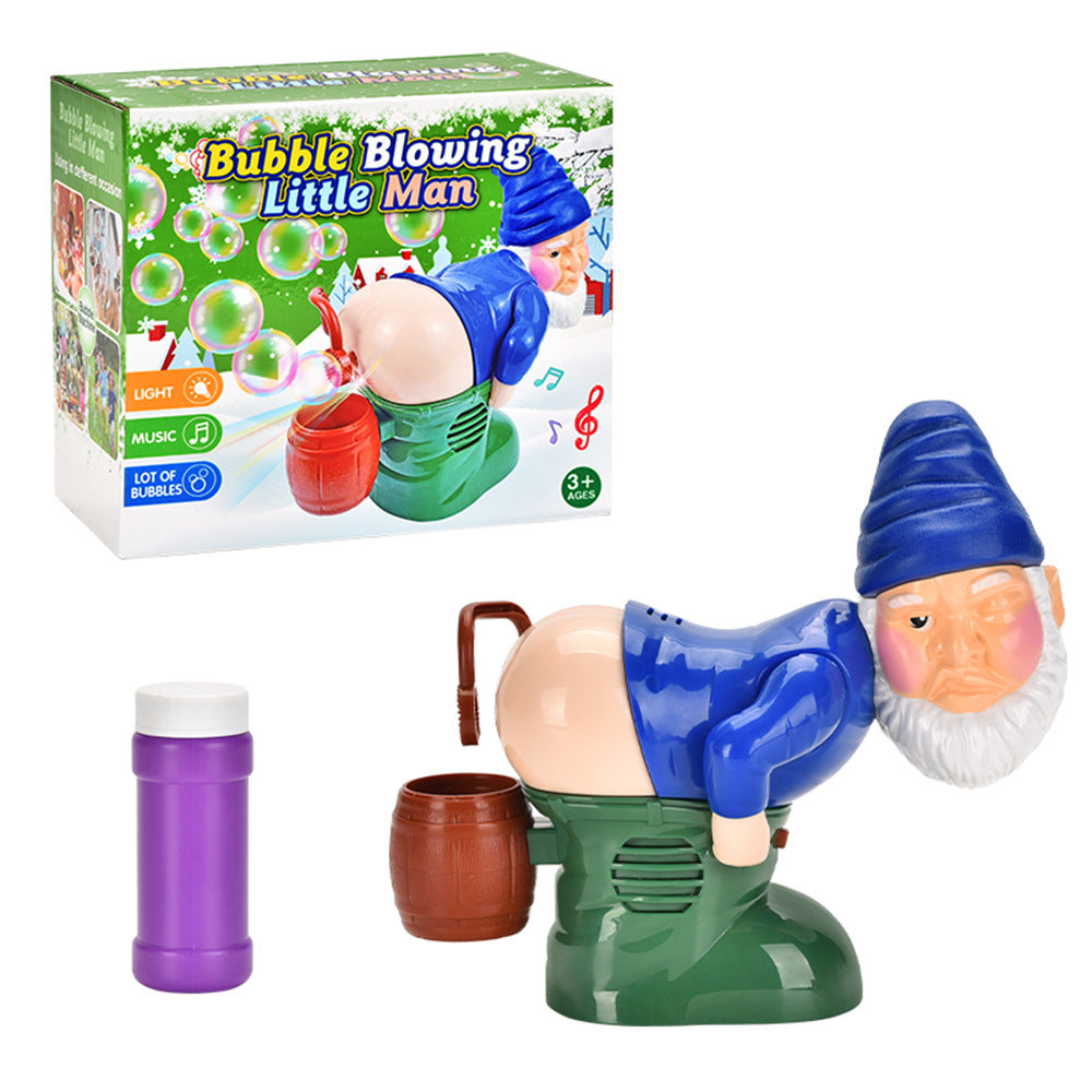 Funny Santa Claus Electric Bubble Machine with Lights and Music