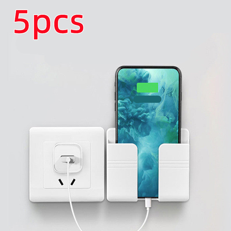 Wall-Mounted Charging & Storage Rack for Mobile Phones