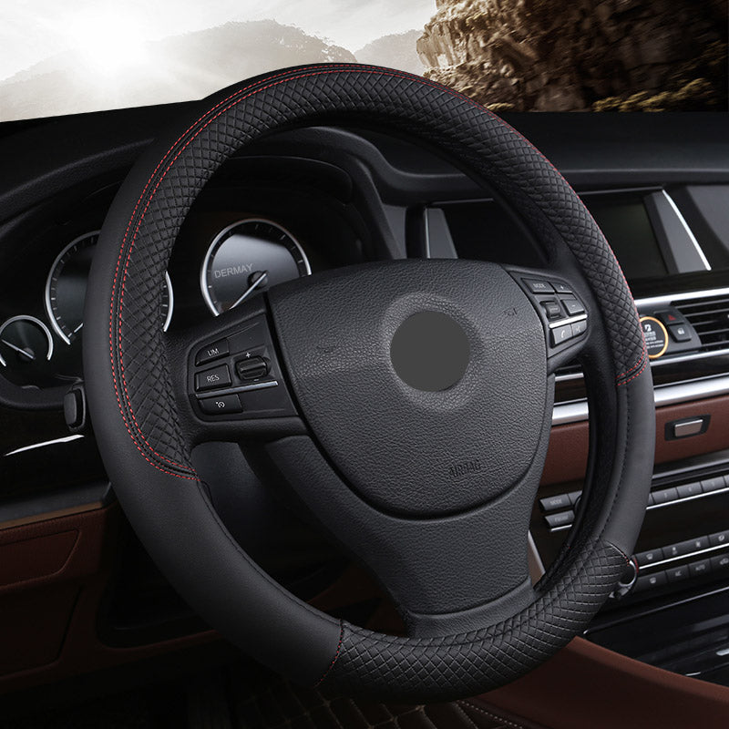 Premium Microfiber Leather Steering Wheel Cover