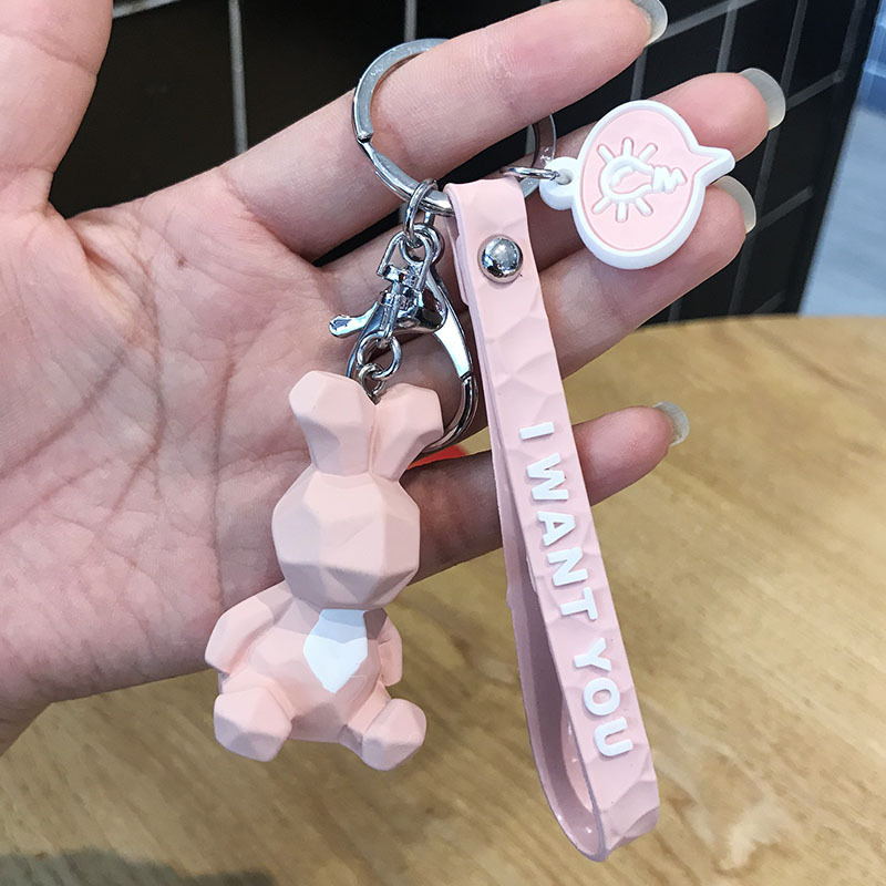 Charming Geometric Animal Keychain