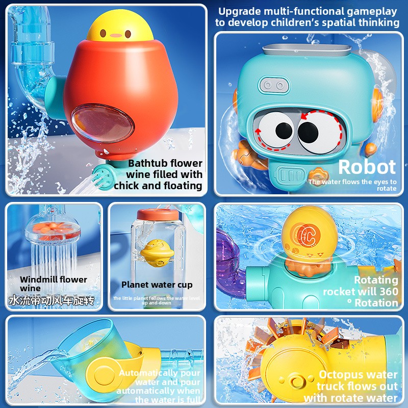 Children's Pull-Out Water Cannon Toy