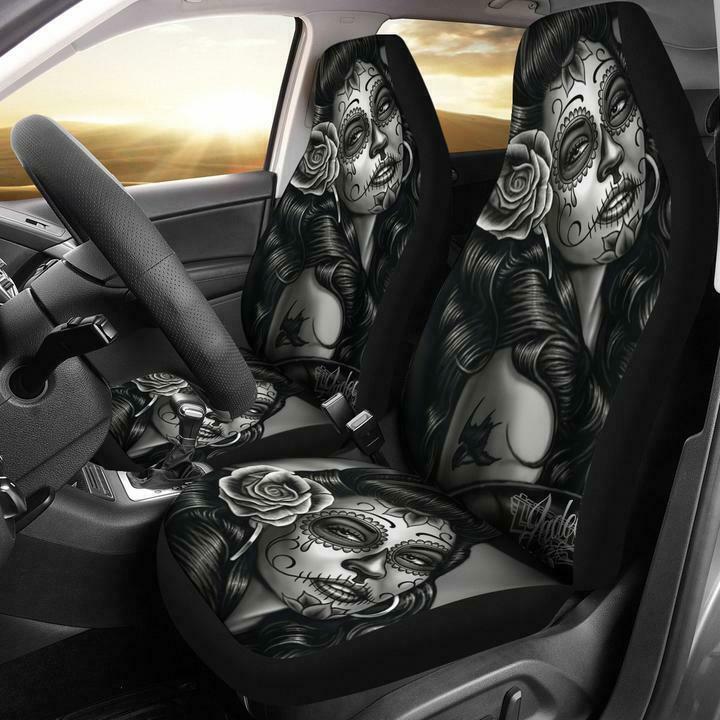Tattooed Woman Automotive Seat Cover