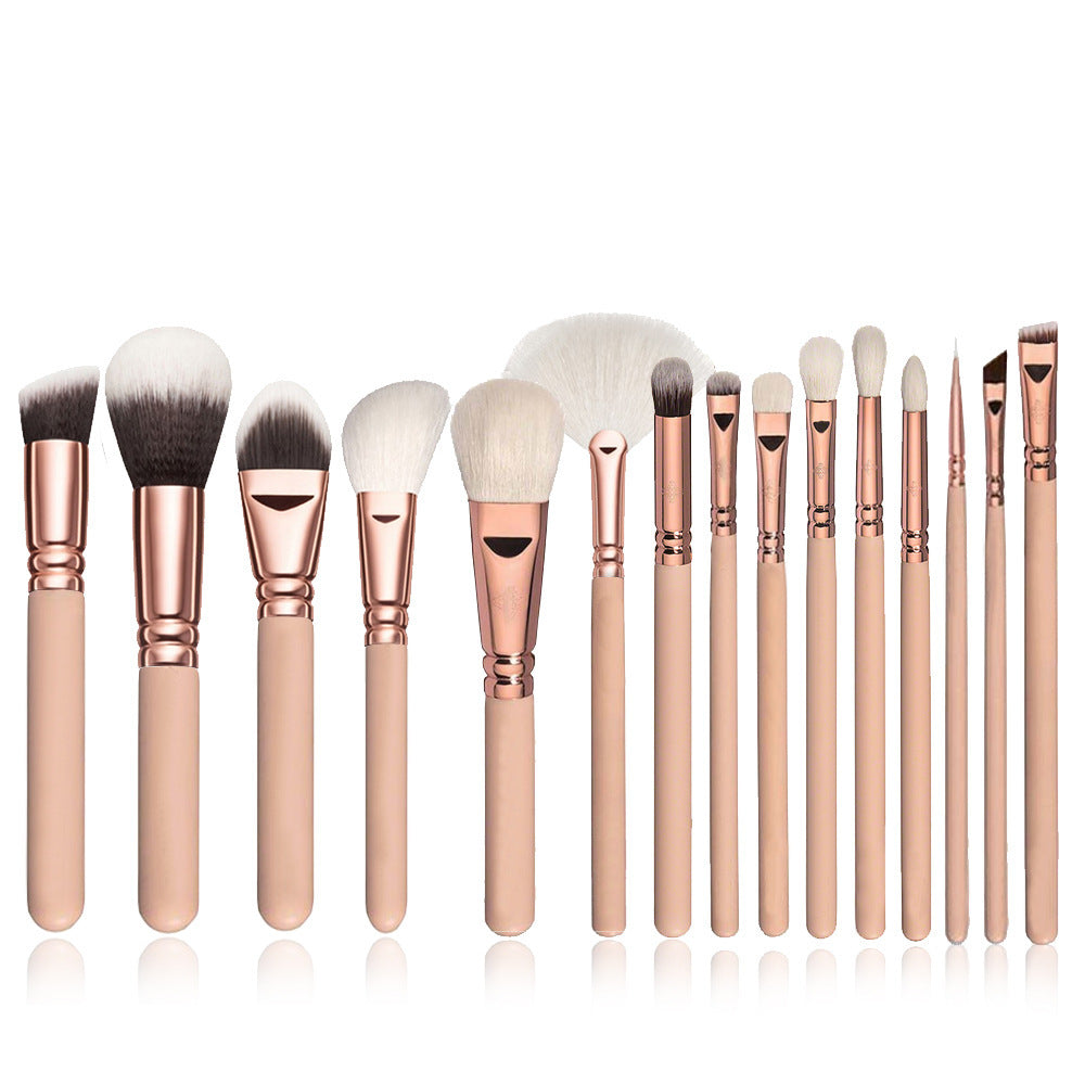 15-Piece Professional Makeup Brush Set for Flawless Application