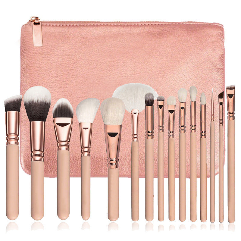 15-Piece Professional Makeup Brush Set for Flawless Application