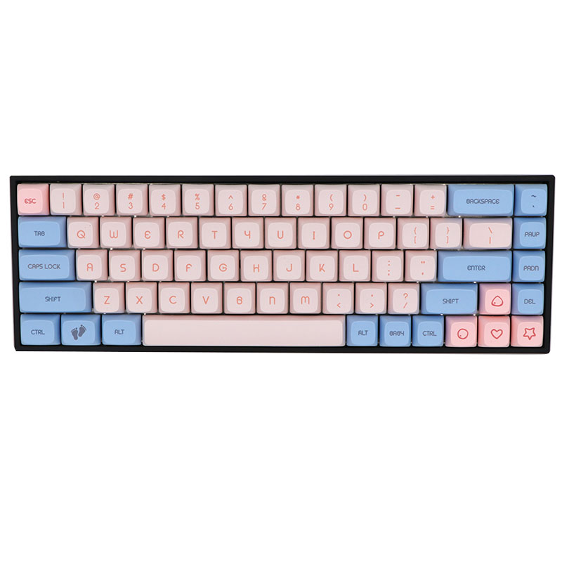 68-Key Mechanical Keyboard with Premium PBT Keycaps