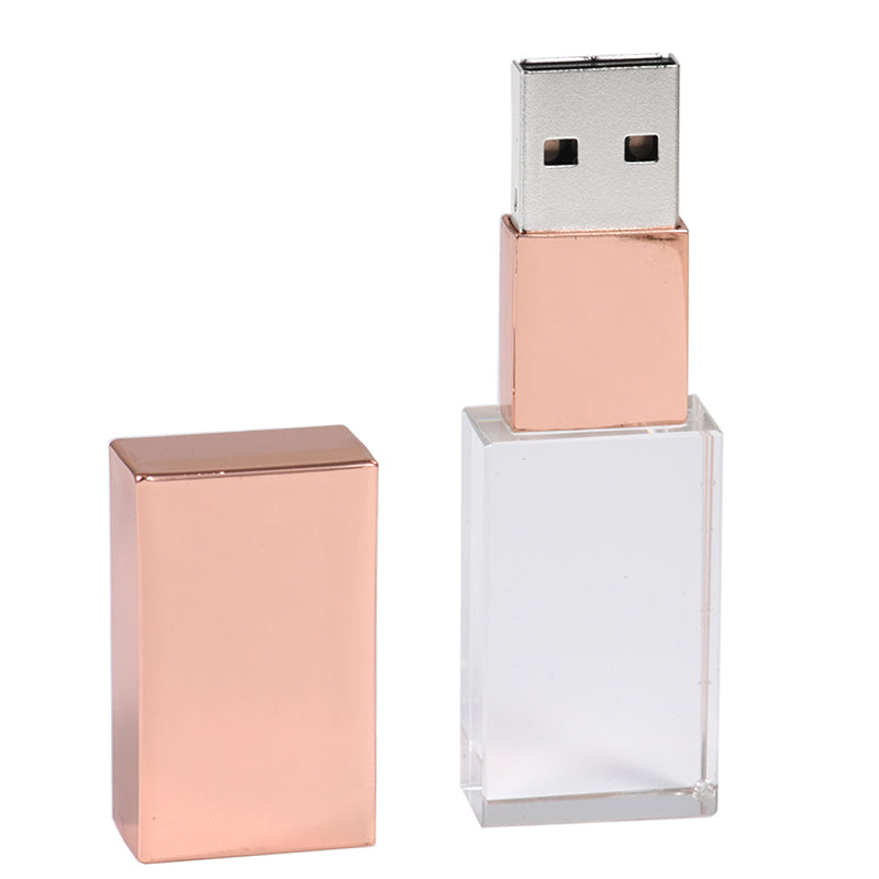 Transparent Crystal USB Flash Drive