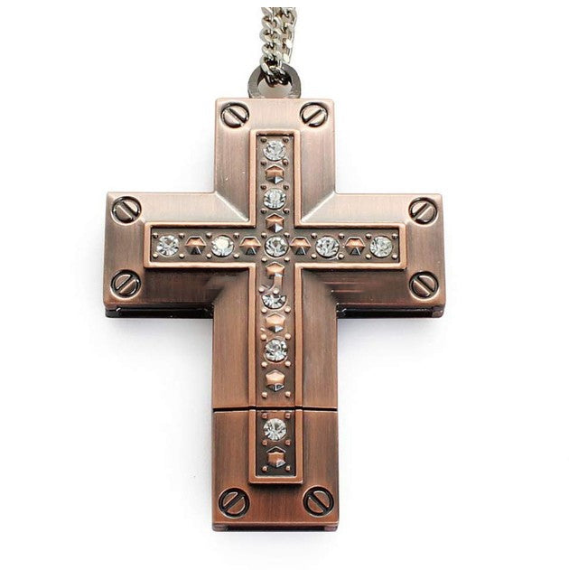 Metal Cross USB Flash Drive 32GB - Golden
