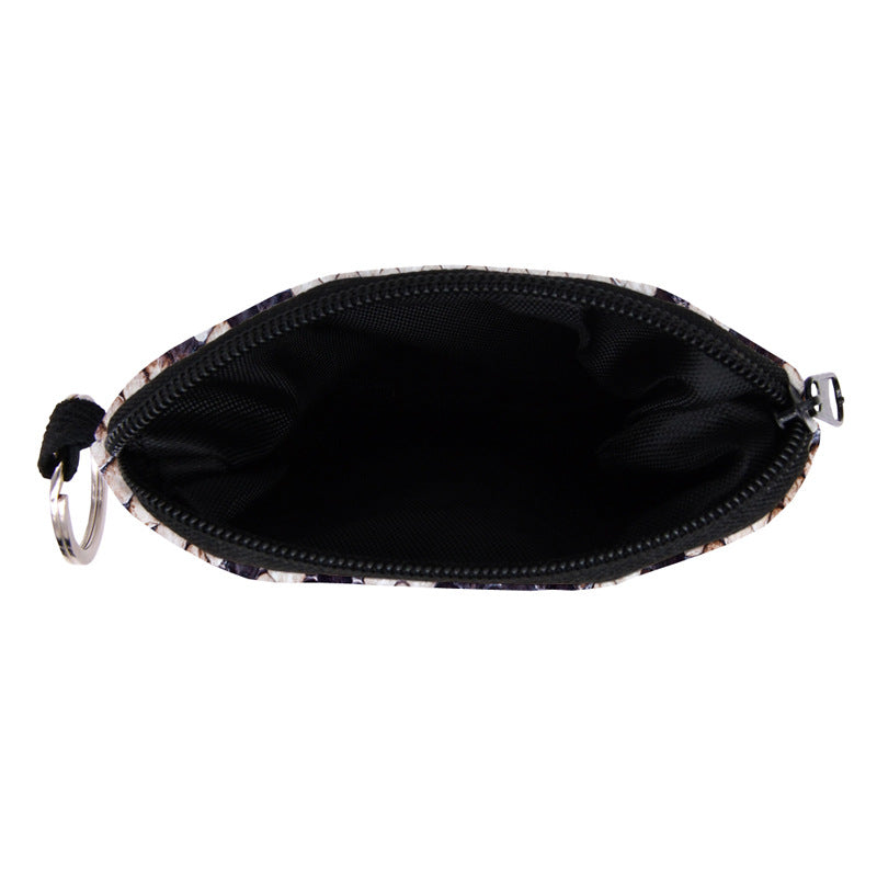 European And American Cross-border Snake Print Coin Purse Water Repellent Storage Bag Portable Key Case