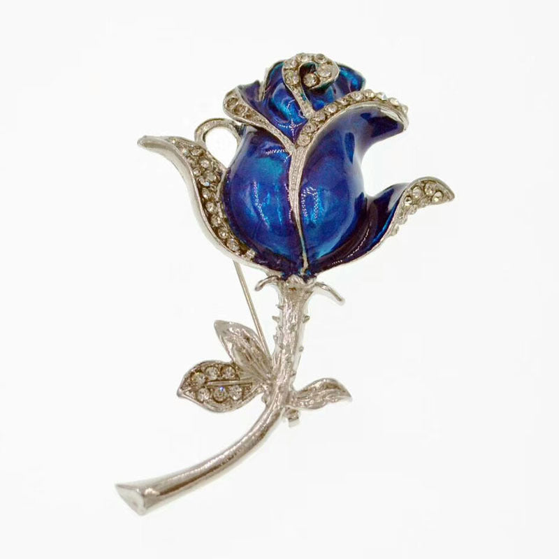 Diamond-Studded Metal Rose USB Flash Drive