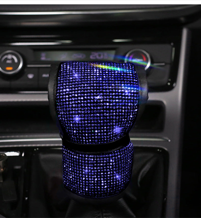 Blue Diamond Car Gear Shift Cover