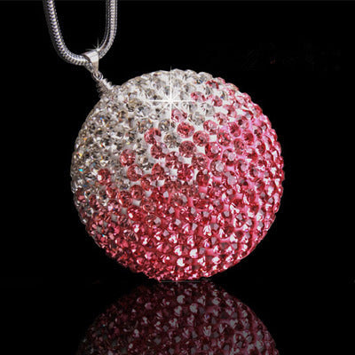 Diamond Crystal Ball Car Pendant