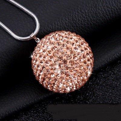 Diamond Crystal Ball Car Pendant