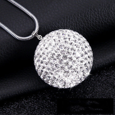 Diamond Crystal Ball Car Pendant
