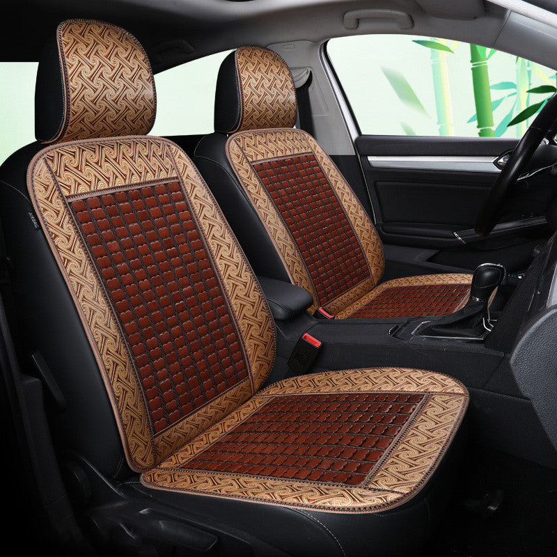 Premium Bamboo Car Seat Cushion for Summer Driving