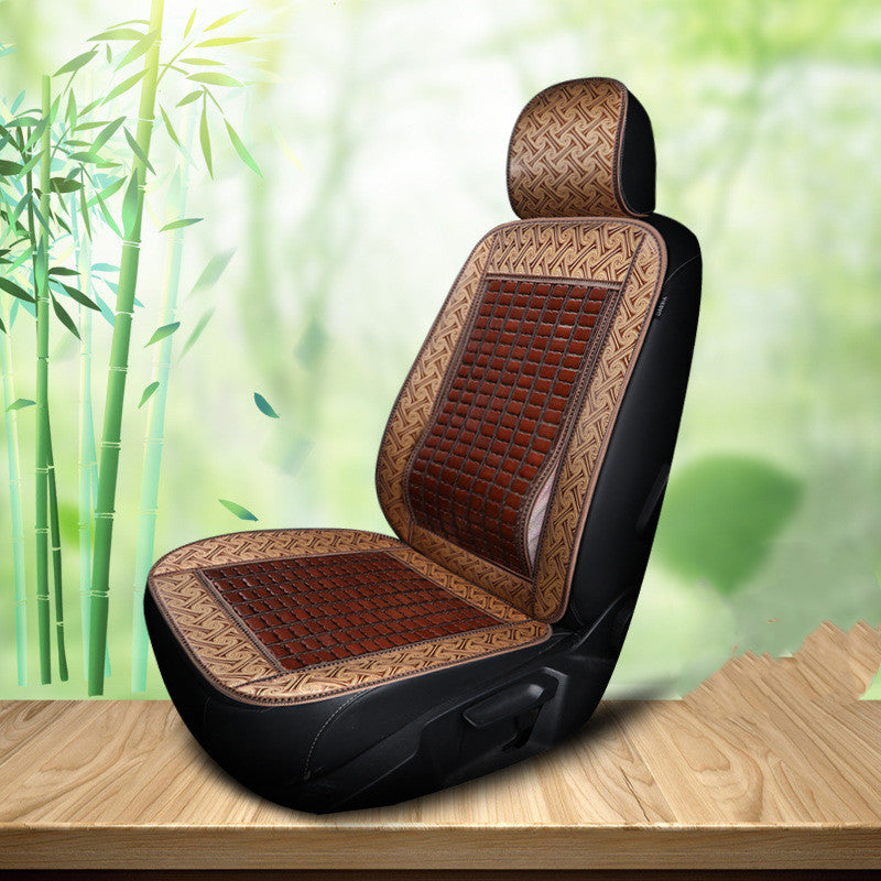 Premium Bamboo Car Seat Cushion for Summer Driving