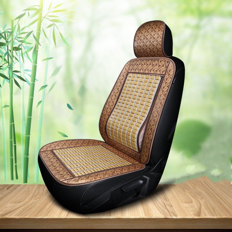 Premium Bamboo Car Seat Cushion for Summer Driving