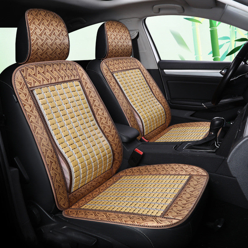 Premium Bamboo Car Seat Cushion for Summer Driving