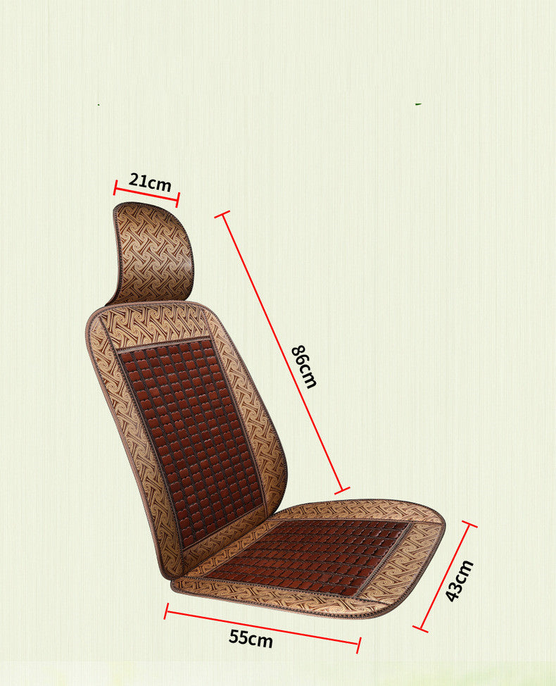 Premium Bamboo Car Seat Cushion for Summer Driving