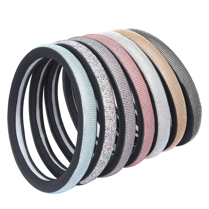 Diamond Luxe Steering Wheel Cover for Women