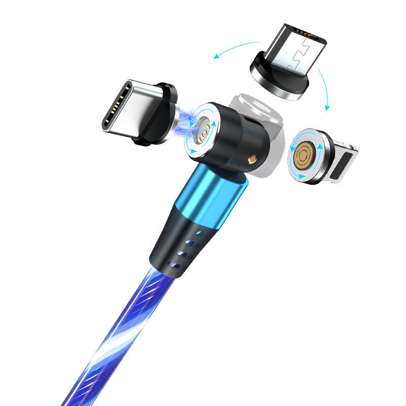 540° Rotating Magnetic LED Charging Cable