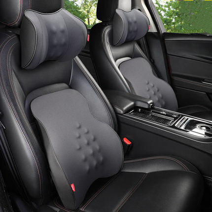 Electric Memory Foam Lumbar Support & Headrest Set