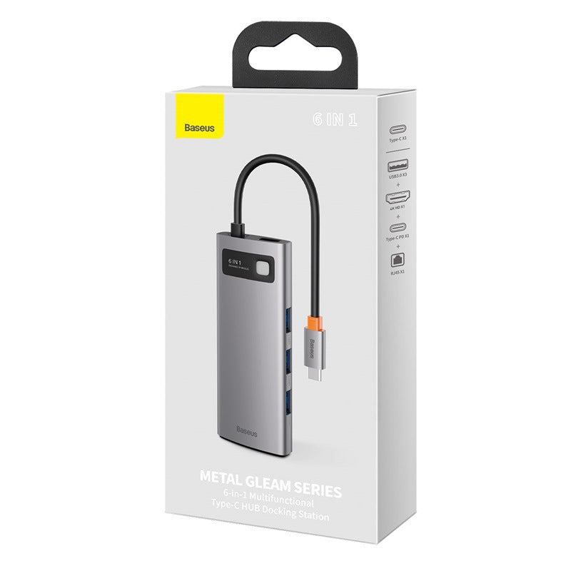 Metal Shimmer USB-C Hub: Expand Your Connectivity