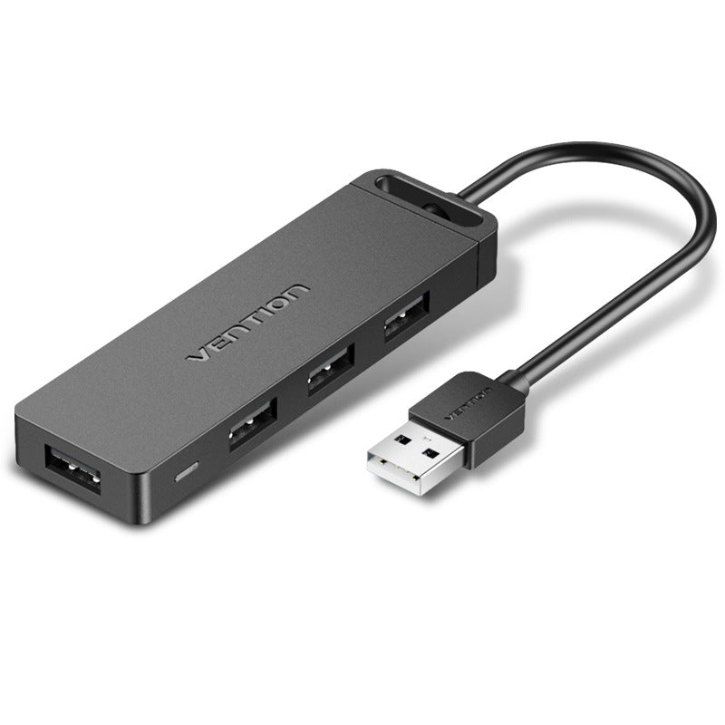 CHM Series USB 2.0 4-Port Hub with Micro USB Power Supply (0.5M, Black)