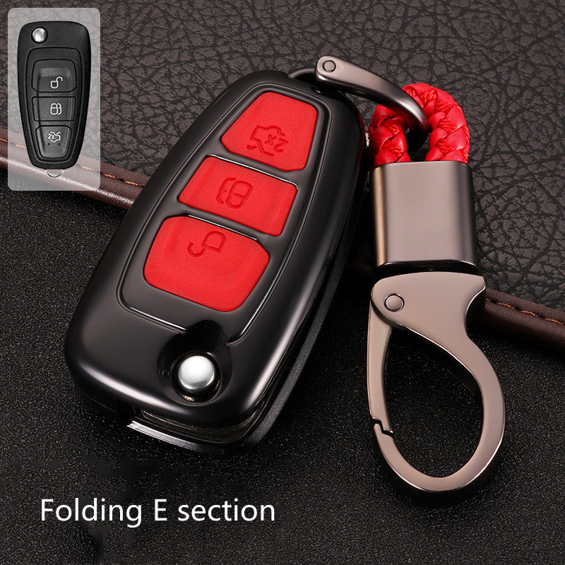 Premium Silicone & Carbon Fiber Key Cover for Ford Maverick
