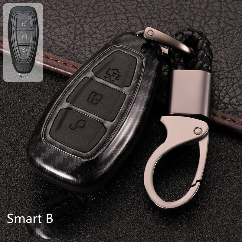 Premium Silicone & Carbon Fiber Key Cover for Ford Maverick