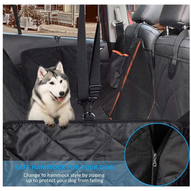 Premium Waterproof Car Pet Mat with Orange Edging