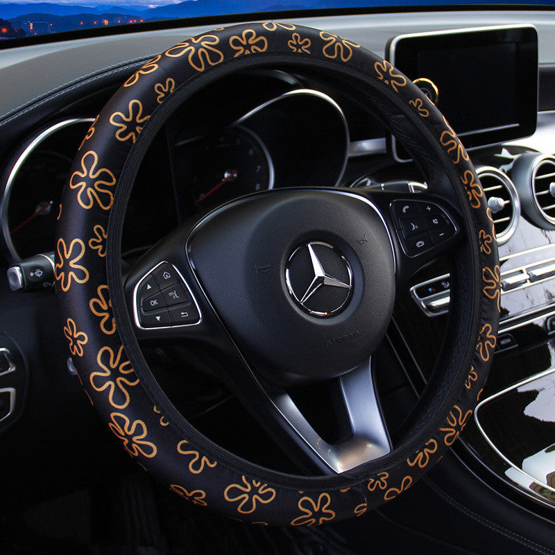 Beetle Print Steering Wheel Cover