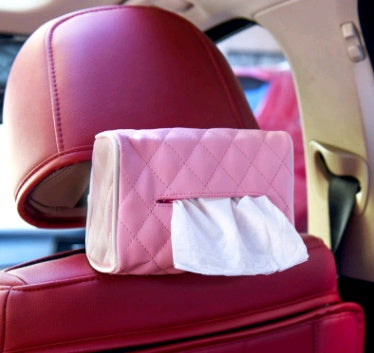 Premium Leather Car Tissue Holder