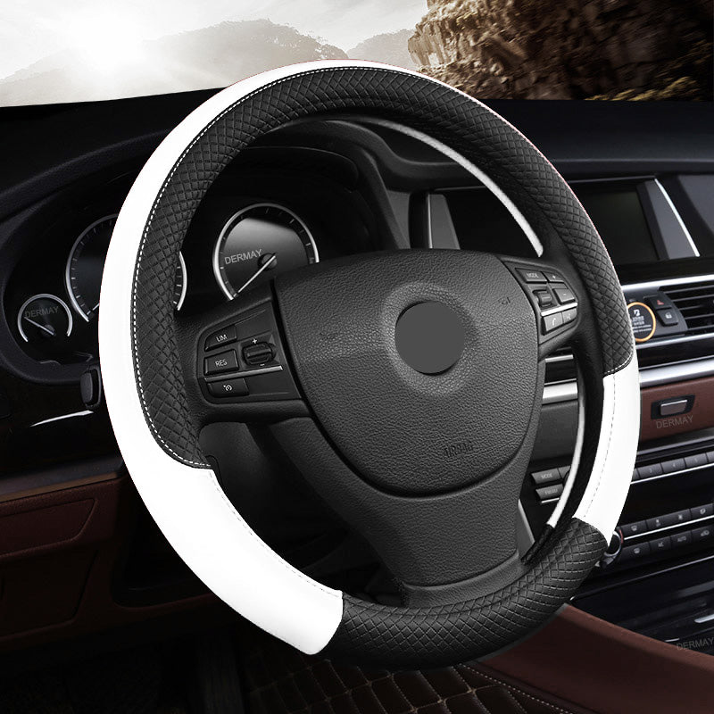 Premium Microfiber Leather Steering Wheel Cover