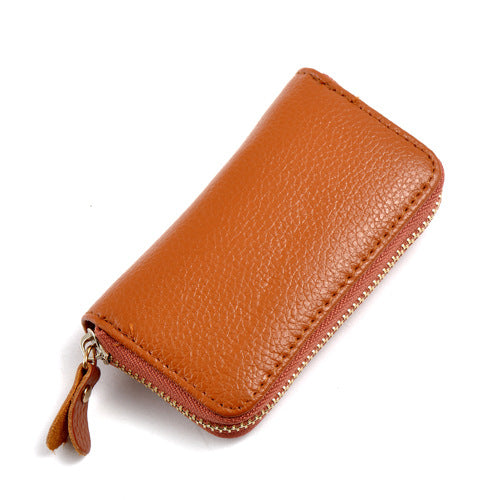 Premium Leather Car Key Holder & Card Case