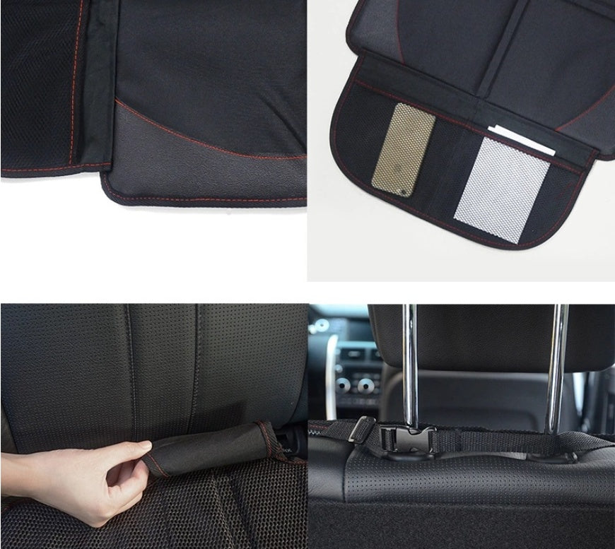 Luxury Oxford & Leather Car Seat Protector