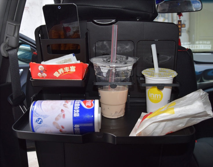 Premium Car Back Seat Organizer & Folding Table