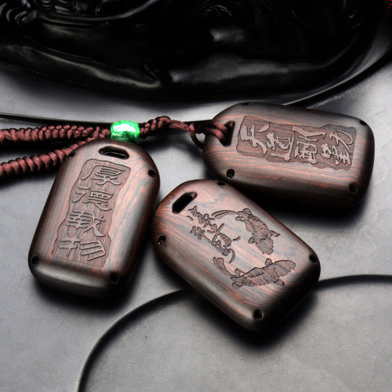 Ebony Sandalwood Key Case