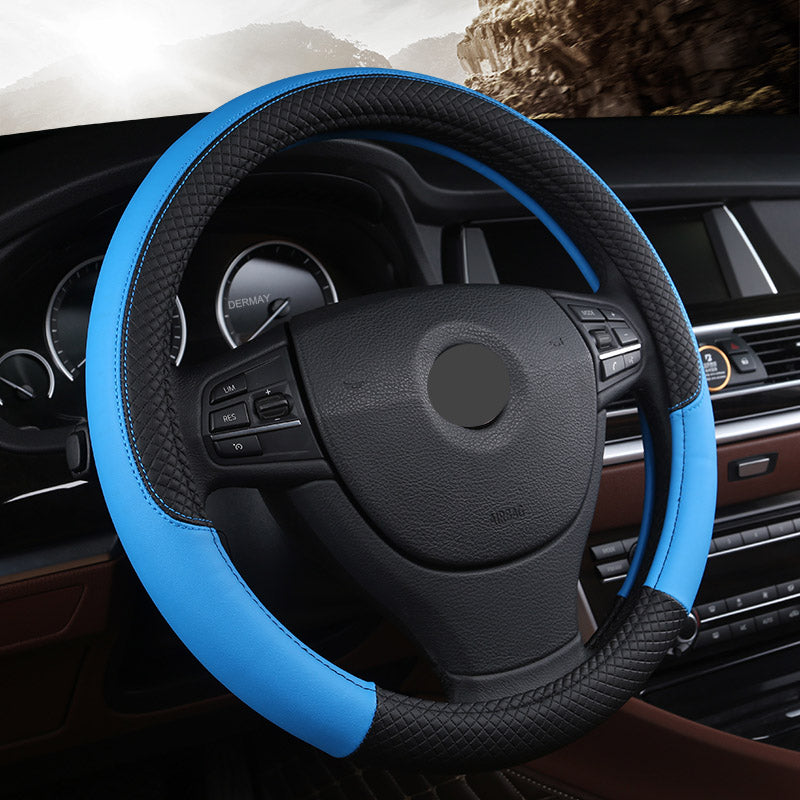 Premium Microfiber Leather Steering Wheel Cover