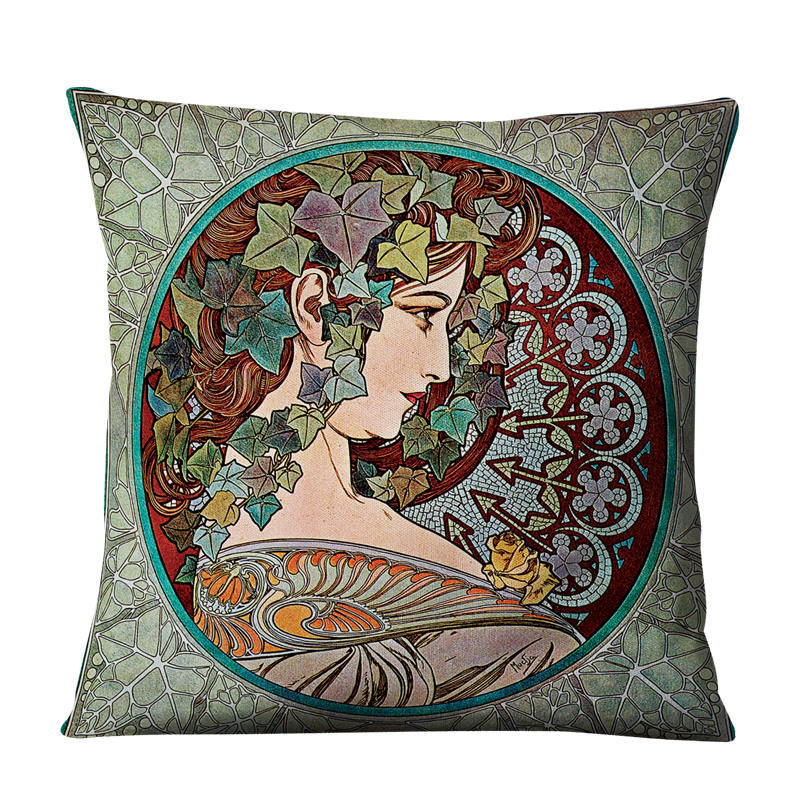Linen pillow cushion cover